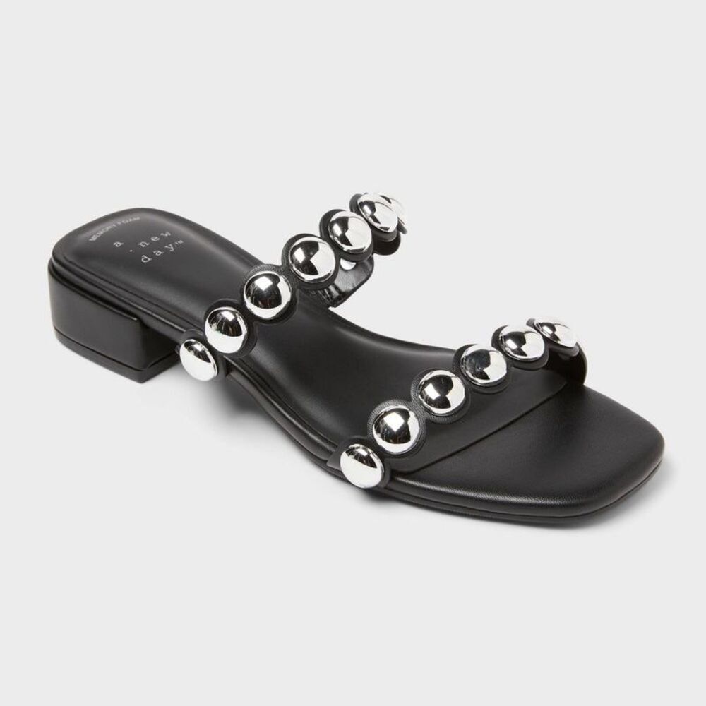 Women’s Caity Sandals with Memory Foam Insole - A New Day Black 10